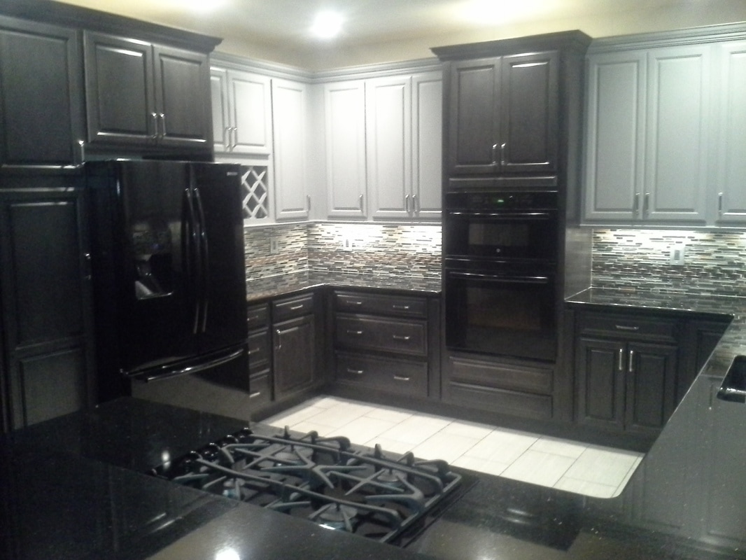Black and white kitchen remodel
